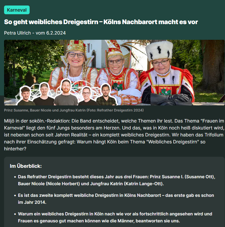 so - köln - Interview